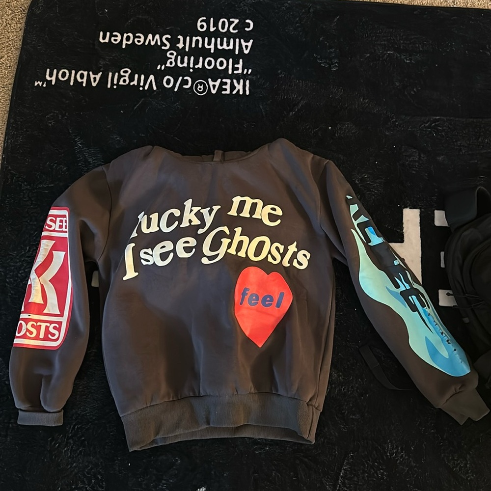lucky me i see ghosts hoodie from amazon